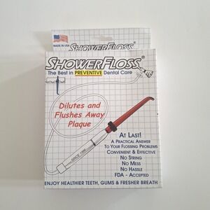Shower Floss Oral Irrigation Preventative Dental Flossing Teeth Cleaning USA NEW